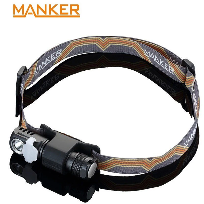 Manker E03H AA налобный фонарь 350LM CREE XP L/Nichia 219C светодиодный с головкой магнитом и