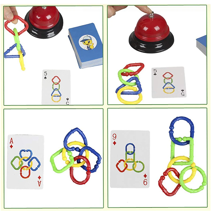 Скоростные кольца игра для детей взрослые вечерние Семейные игры, концепция скоростного соединения, цвета и формы матч Игра развивающие игрушки