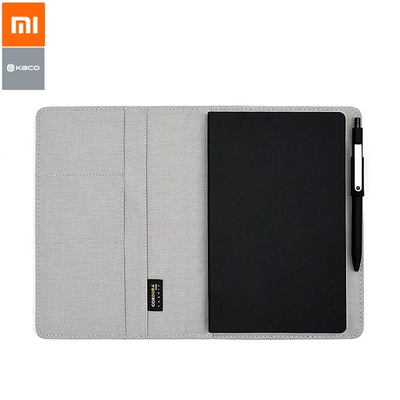 Xiaomi Mijia Kaco Noble paper notebook из искусственной кожи, многослойный Чехол для хранения, Размер A5, оснащён гелевой ручкой