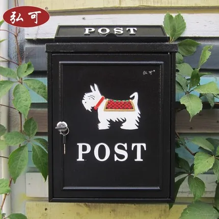 

Garden decor / Villa mailbox / newspaper box / European-mailbox / outdoor pastoral retro-mail / message box / mailbox/Home decor