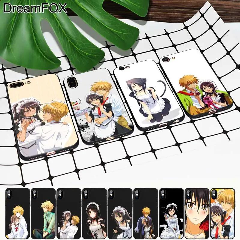 M536 Maid Sama Black Soft TPU Silicone Case Cover For Apple iPhone 11 Pro XR XS Max X 8 7 6 6S Plus 5 5S 5G SE |