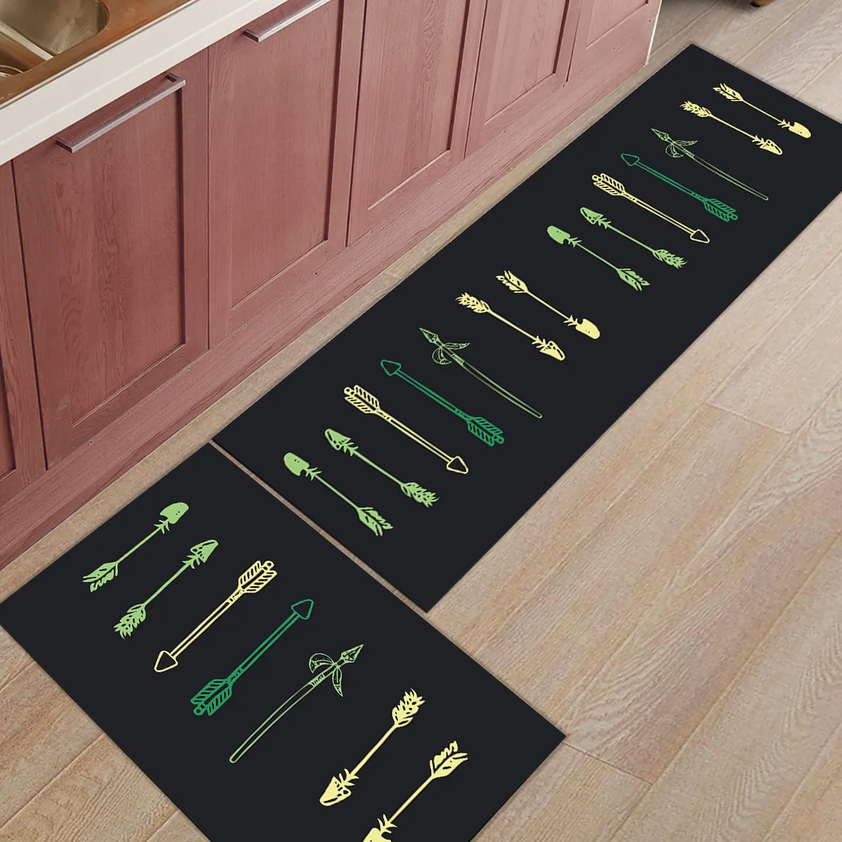 2 шт./компл. Американский Стильный коврик с рисунком цветных стрел для входной