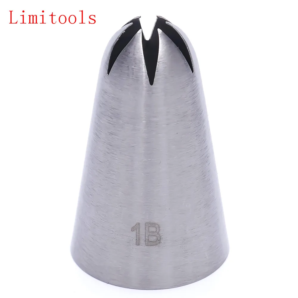 1PC Large Size Cream Nozzle#1B Decorating Tip Icing Nozzle Cake& Baking Tools for Cake Fondant Decorating Nozzle Bakeware