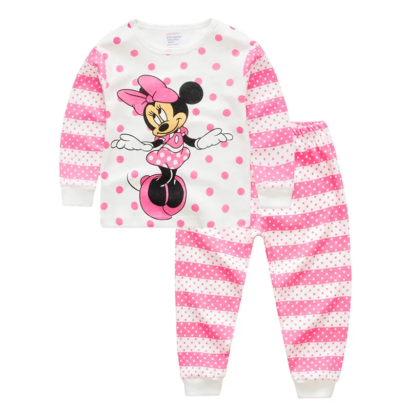 P7029 Minnie Г. Пижамы для девочек пижамные комплекты с единорогом, единорогом, Минни Маус детские пижамы с животными, Enfant Infantil Eenhoorn, одежда для сна для детей - Цвет: P7029 Minnie