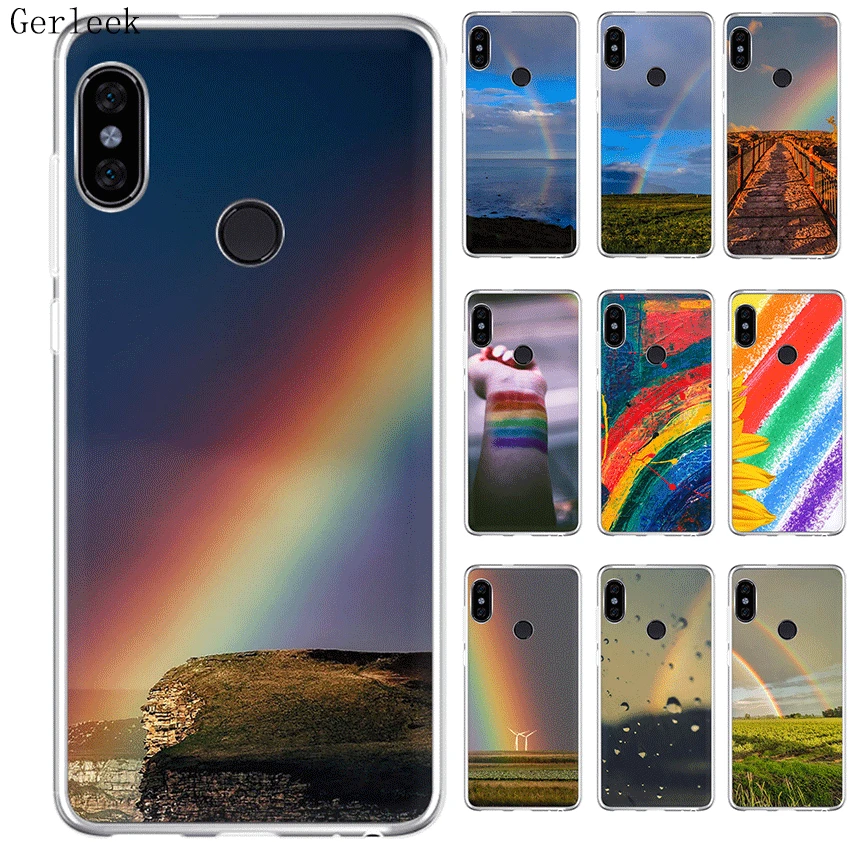 Чехол Desxz Rainbow для Xiaomi Mi 9 9T CC9 CC9E Mix 2S A3 5 5S 6 8 Lite SE A1 5X A2 F1 MAX 3 милый