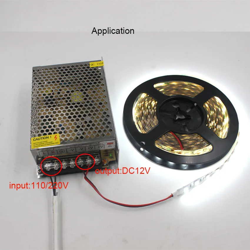 IKVVT DC 12 v Питание светодиодный трансформатор 5A 6.5A 8.5A 10A 20A 30A импульсный источник AC 110 V 220 V-12 v для светодиодный светодиодные полосы света