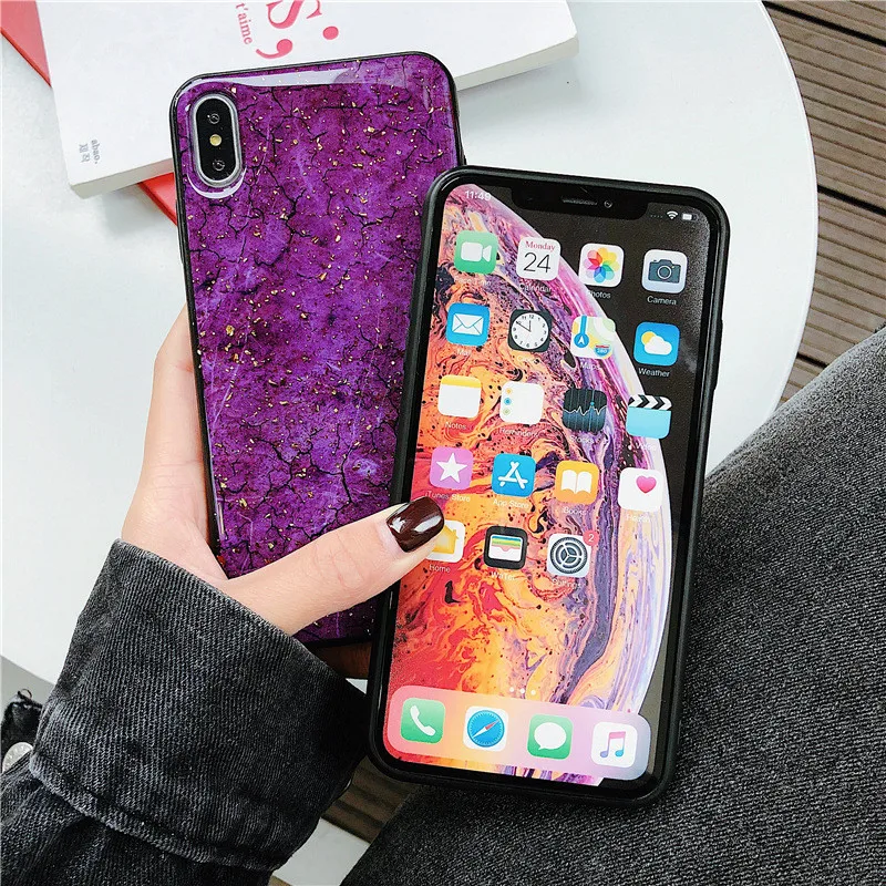 Роскошные Чехлы для мобильных телефонов с мраморным рисунком Huawei Mate 20 Pro Lite Honor 10