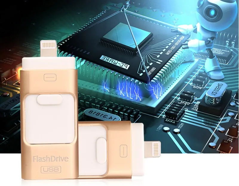 Новейший i-Flash накопитель iflash HD u-диск Micro USB интерфейс 3 в 1 для Android/iPhone 8/6/X/6 Plus/7 iPad iPod/PC/MAC 8/16/32 /64 ГБ