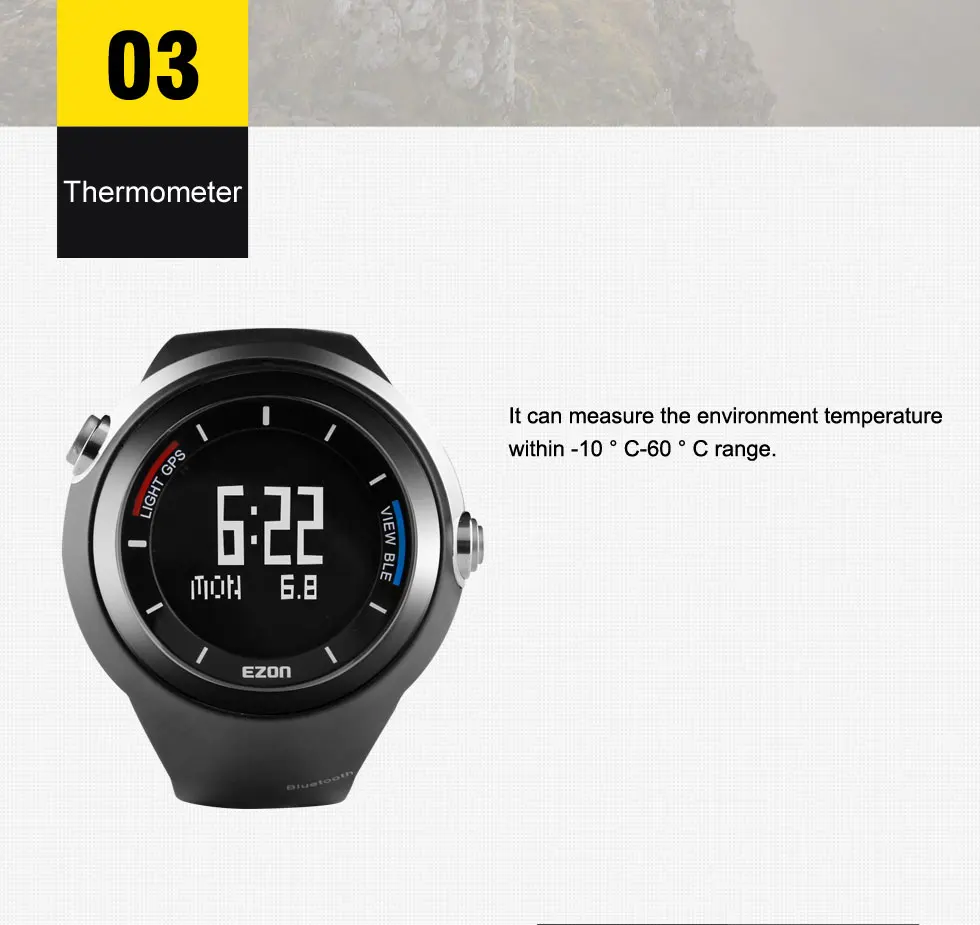 EZON G2 Смарт Спортивные Bluetooth gps электронные часы тренажерный зал бег фитнес Счетчик Калорий Цифровые Часы для IOS Android