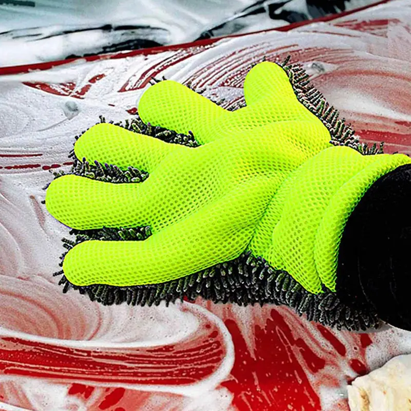 2019 1 шт. 5 пальцев Автомойка рукавицей очистка перчатки Wash щетка для ухода за