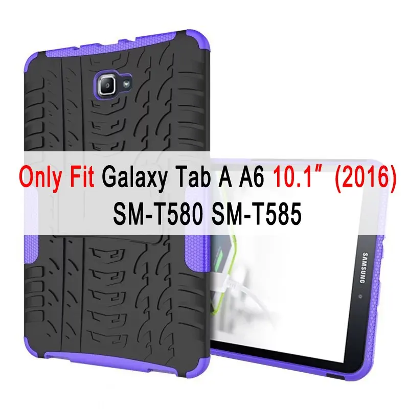 Шин силиконовая крышка для samsung Galaxy Tab A A6 10,1 дюймов чехол T580 T585 T580N T585N SM-T580 SM-T585 принципиально подставка чехол Holde - Цвет: For SM-T580 SM-T585