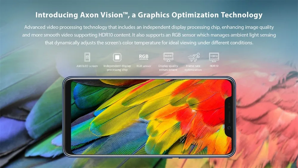 Мобильный телефон zte Axon 9 Pro 4G LTE Snapdragon 845 Android 8,1 6,2" ips 2248x1080 8 Гб ram 256 ГБ rom 20.0MP отпечаток пальца