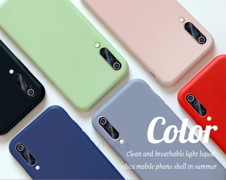 Жидкий силиконовый чехол для телефона для xiaomi mi 9 se lite pro a3 xio mi мягкий чехол-накладка для xiaomi mi 9 9se xiaomi 9 fundas