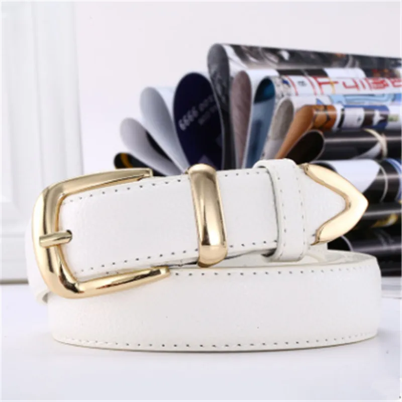 

Hot Fashion Women's strap genuine leather casual all-match Women brief leather belt women's strap belt students pure color belt
