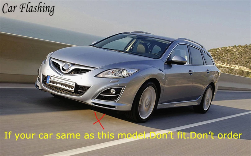 Автомобиль мигает 2 шт. для Mazda 6 Mazda6 2008 2009 2010 светодио дный DRL дневные ходовые огни дневной свет фар Туман крышка лампы автомобиль-Стайлинг