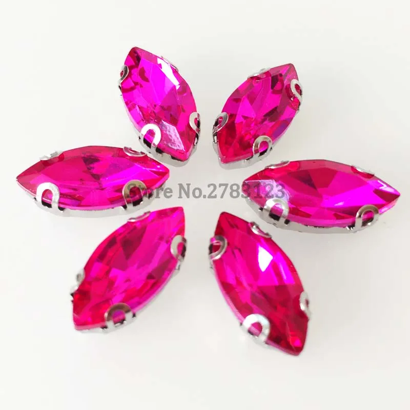 Бесплатная доставка Розовый Красный анти крюк D коготь пришить стразы стекло