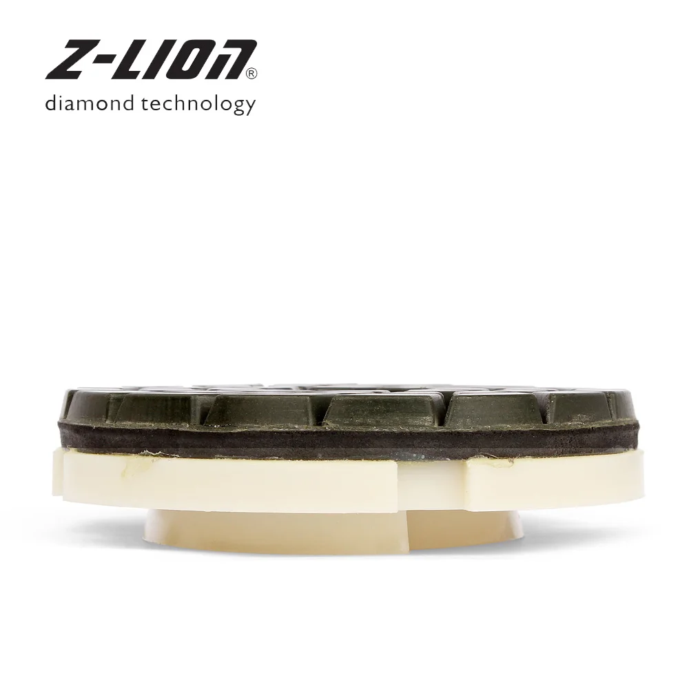 Z-LION 7 шт. алмазные шлифовальные Pad 4 дюймов Улитка Замок Baker полировки колесо для Гранит Мрамор камень 100 мм абразивный диск
