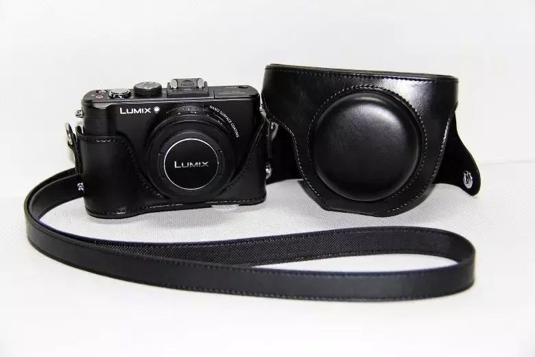 Защитный чехол для камеры, защитный чехол для Panasonic Lumix DMC LX5 LX5 LX3, кофе - Цвет: Black