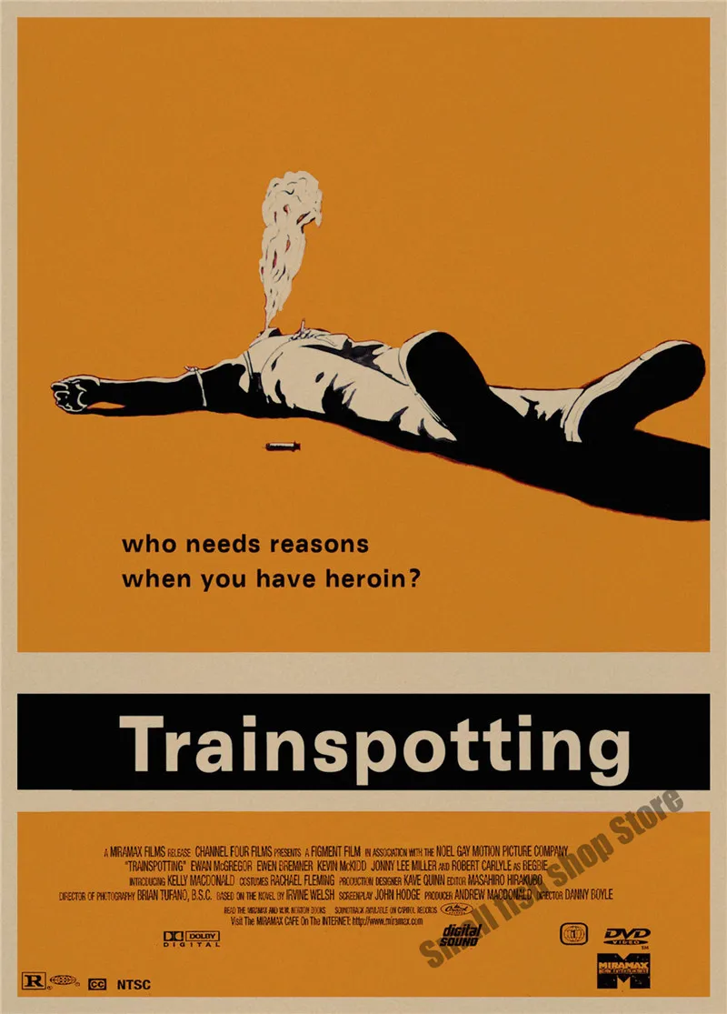 Тренировочный Ewan McGregor ретро плакат, крафт-бумага, бумага для бара, кафе, домашний декор, настенная роспись