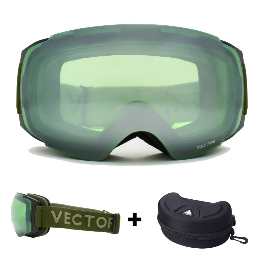 Army n Case OTG лыжные очки, зимние очки для мужчин, UV400, противотуманные покрытия, скейтборд, сноуборд, катание на лыжах, женские солнцезащитные очки для улицы, Зимний спорт - Цвет: Army n Case