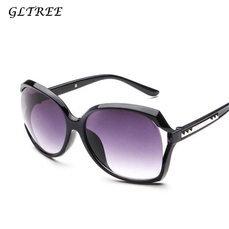 

GLTREE 2019 Fashion Popular Women Sunglasses Brand Designer Square Sunglasses Large Frame Glasses Female Rivet Oculos UV400 G223
