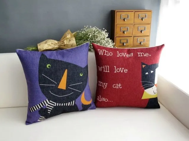 Американский пасторальный милый Кот Семья Mr Лежанка для котиков мультфильм