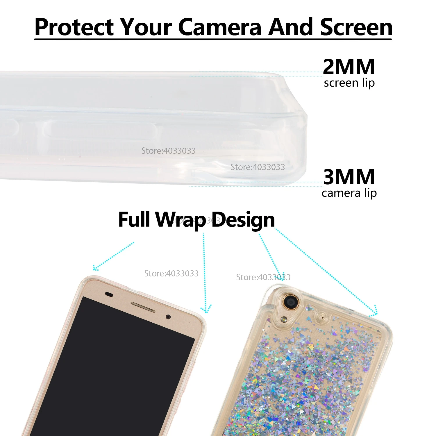 TPU Case for Huawei Y6 II Y6II CAM-L21 CAM-L23 Dynamic Flow Liquid Flash Crystal Clear Back Cover Y 6 2 ii CAM-L32 |