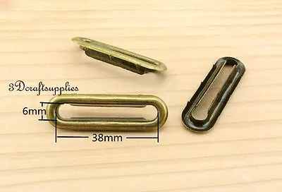 Металлические Люверсы с прокладками шайбы антилатунные овальные 40 наборов 38 мм