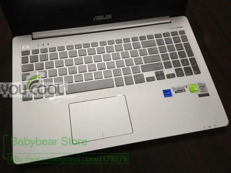 Силиконовый чехол для клавиатуры Vivo book защитный Asus VivoBook R553LN pro551 V551 S551LN K551 LN A551L S551L