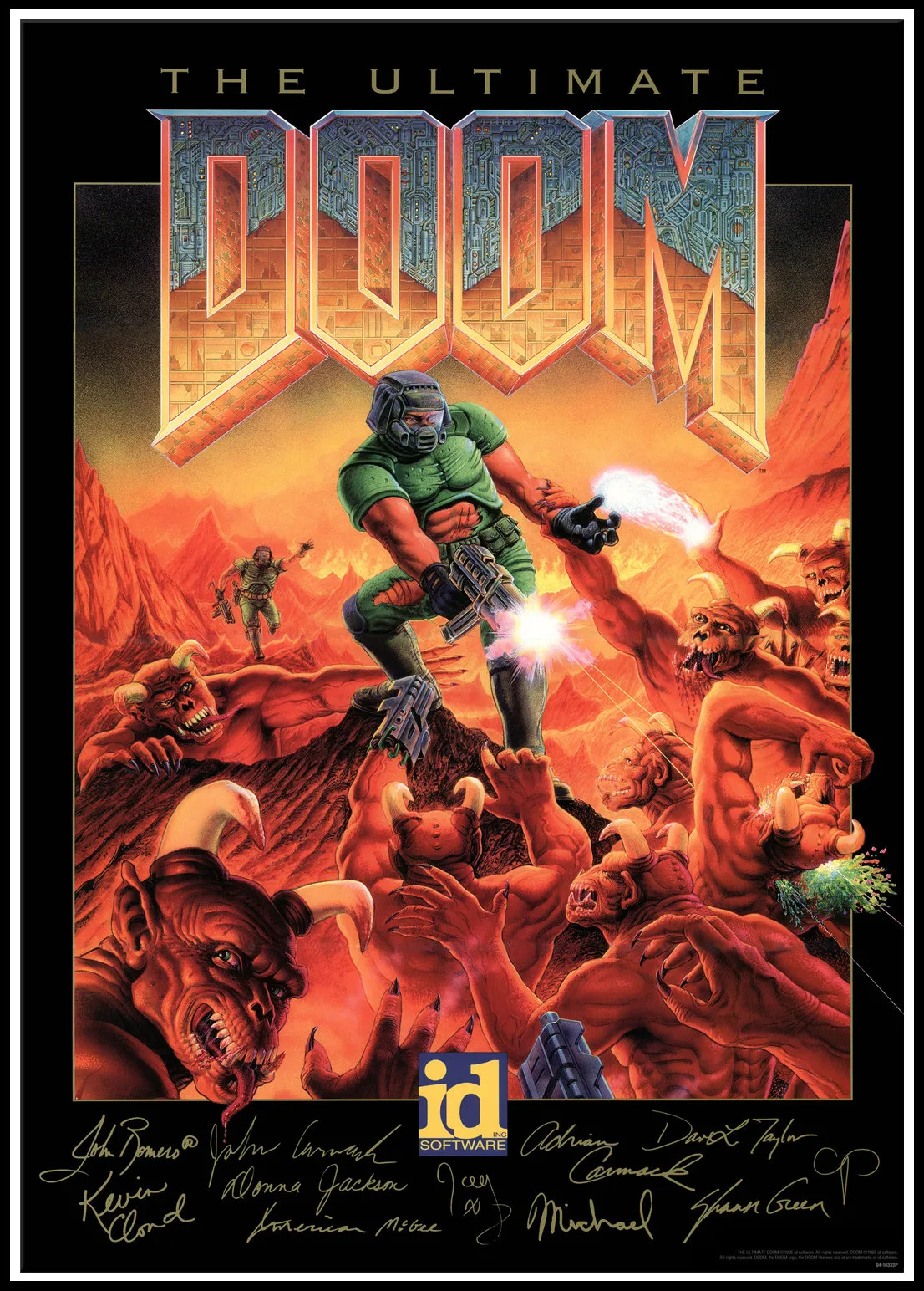 The Ultimate Doom Game постер Halo видео игры настенное искусство картина белая бумага