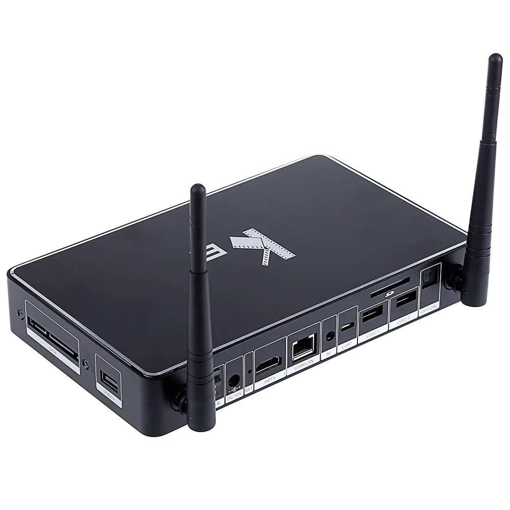 Черный K6 ТВ Box Amlogic S812 Android 5.1.1 Quad Core 2.4 ГГц/5 ГГц Wi Fi Bluetooth 4.0 2 ГБ 8 Smart Media