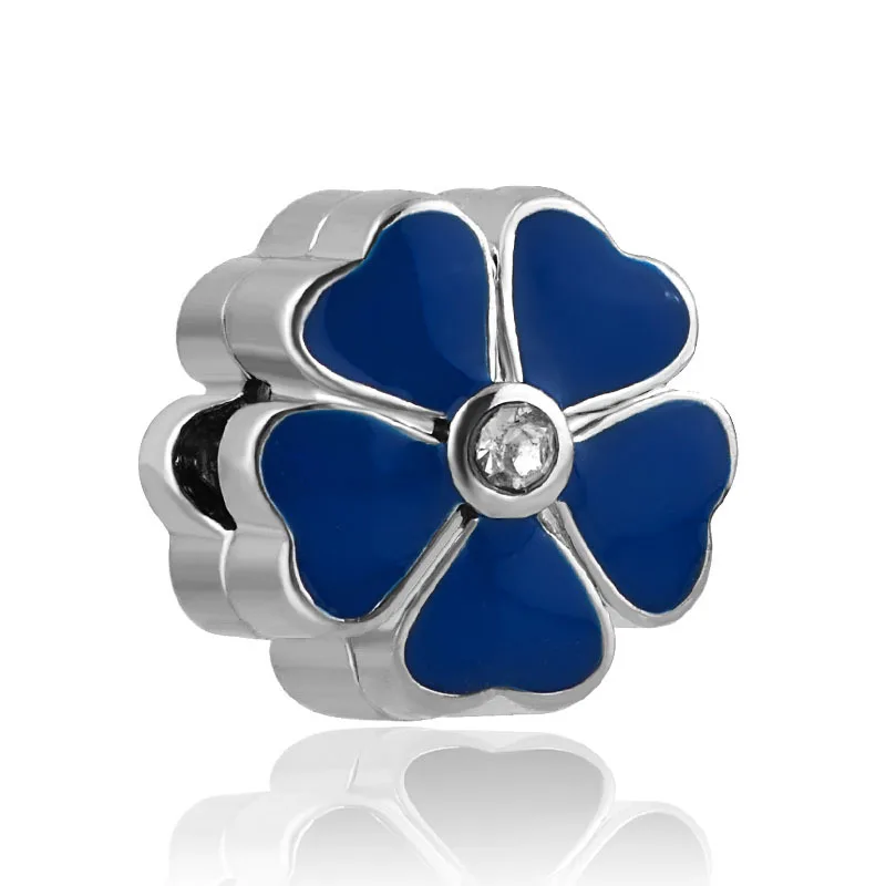 Новые оригинальные бусины сплав Примула зажим стопор шарм подходит для браслета