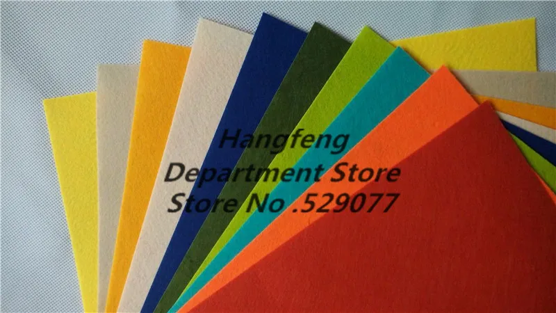 

40pcs Polyester Felt Cloth Handmade Dolls Gift Colorful Nonwoven Fabric For Needlework Diy Crafts Toys Home Decoration 15*15cm