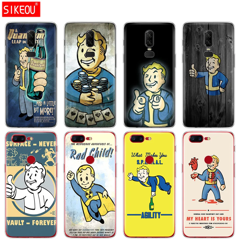 Силиконовый чехол для Oneplus one plus 6 5T 5 3 A3000 A5000 Black Island Studios game Fallout|Бамперы| |