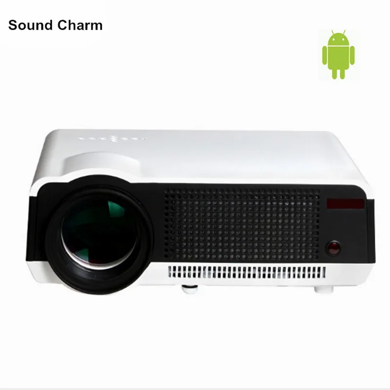 Бесплатная доставка! Светодиодный проектор для цифрового ТВ 5500 лм 1080P Android 4.4.2 Wi