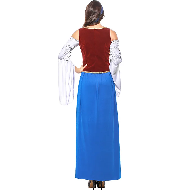 Женское Платье Dirndl Октоберфест Костюм Баварская пивная девица нарядное платье