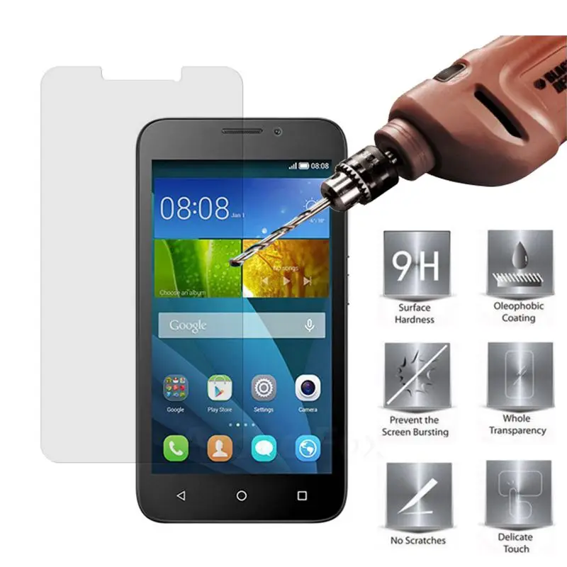 2.5D Закаленное стекло для huawei Y5c Y541 Y541-u02 чехол Honor Bee Защитная пленка для экрана для huawei Y5C защитная пленка