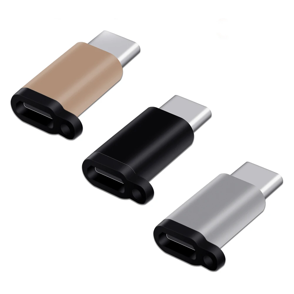 mix color Portefeuille 3 шт. адаптер Micro Usb для type-C для samsung Galaxy S8 S9 Plus Note 8 9 конвертер Тип c зарядное устройство для huawei P9 mate - Цвет: mix color
