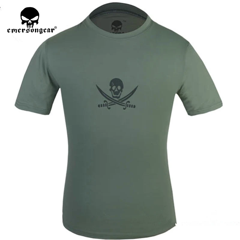 Мужская и женская футболка из 100% хлопка Веселая спортивная с двойным черепом