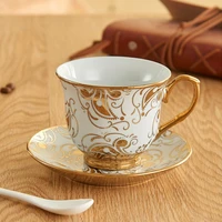 220ml british drinkware for coffee high grade bone china tea cup and saucer set