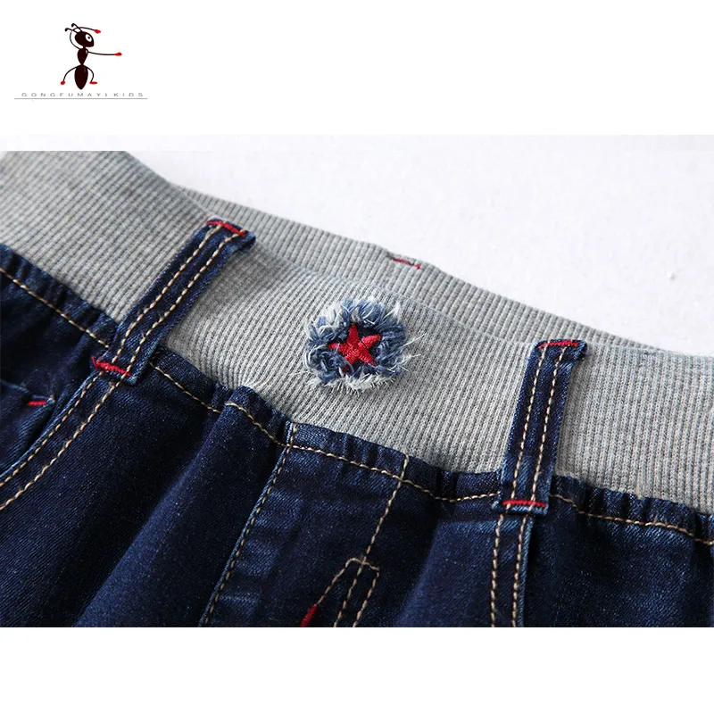 Новинка весны 2017 года поступление Детские джинсы Повседневное Мальчики