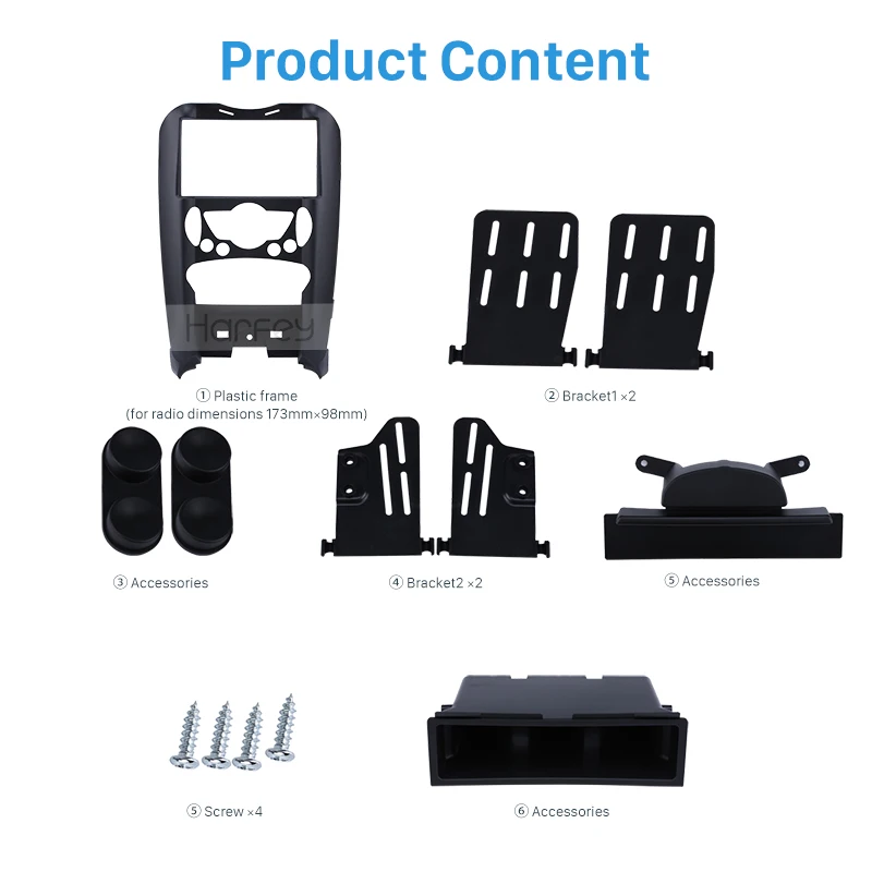 Черная автомобильная радиоустановка Harfey для BMW Mini Cooper R55 R56 R57 2007 2008 2009 2010 2011 2012 2013