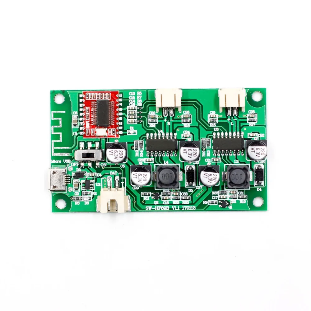 2x6 Вт DC 5 в 3 7 В динамик модифицированный стерео Bluetooth усилитель плата может