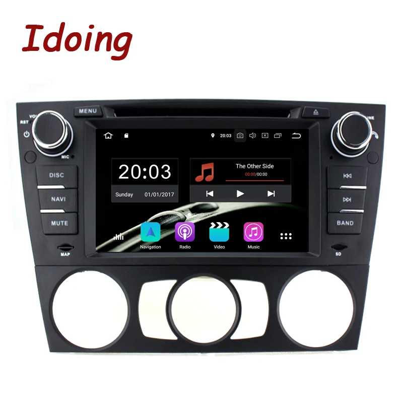 Автомагнитола Idoing на Android 9 0 мультимедийный проигрыватель с экраном 7 дюймов DVD GPS