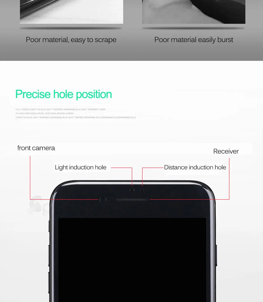 3D мягкий полный охват закаленное стекло для iphone 6 6S 7 Plus Полный 9H экран протектор Защитная пленка для iphone 7