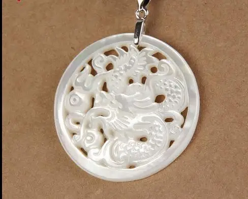 Ювелирное ожерелье ракушки Улитка Рыба кости Дракон резной бренд мужчины и