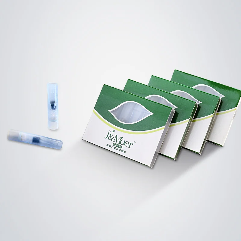 Одноразовые мундштуки для смолы 100 шт. уменьшения риска плохого дыхания рака