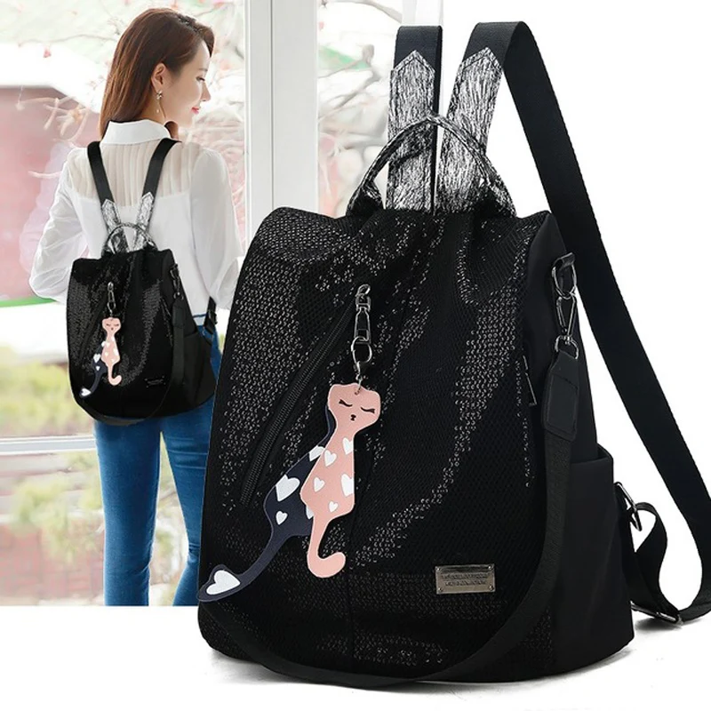 Новинка 2019 модная повседневная школьная сумка из Оксфордской кожи для девочек