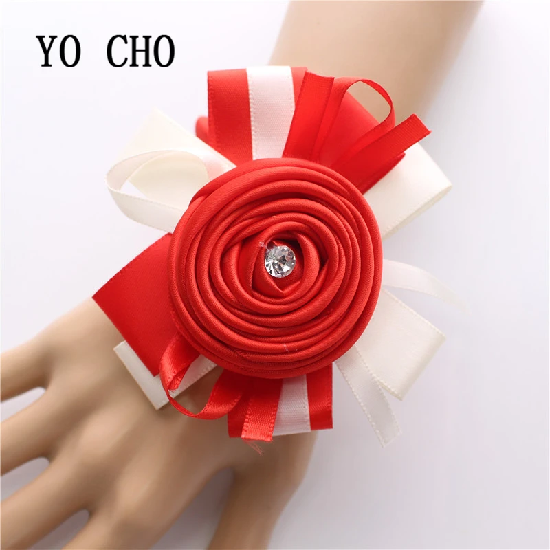 YO CHO/свадебный браслет для подружки невесты с розами и девочек Браслет корсаж