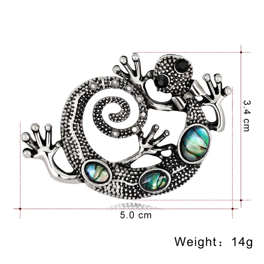 Мужская Женская Брошь на булавке сплав ящерицы/лягушки броши в виде животных